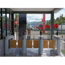 Slim Design Cylindrical Swing Barrier Automatic Access Control Speed Turnstile Gate